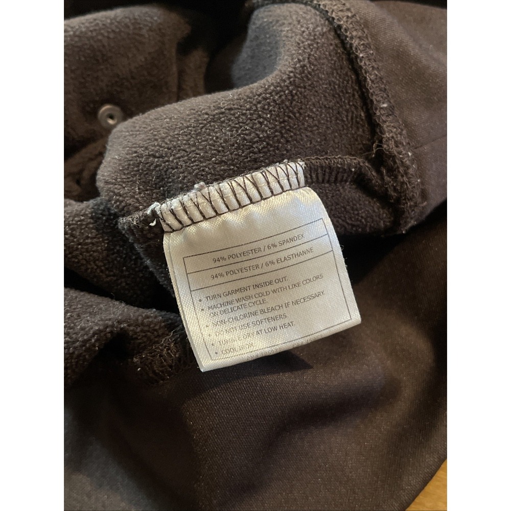 Ariat Tek Cold Series Pullover Hoodie Women XL Brown Inner Fleece Thumb Holes - Picture 7 of 8